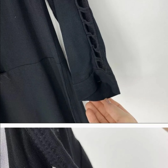 Iro Abbie Embroidered Crepe Mini Illusion Dress - Picture 3 of 5